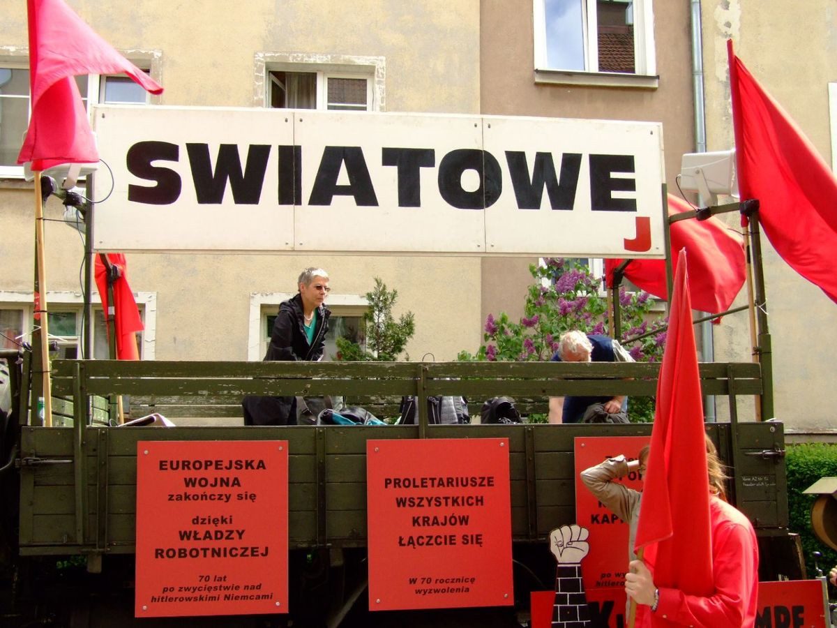 Happening niemieckich komunistów w Bolesławcu