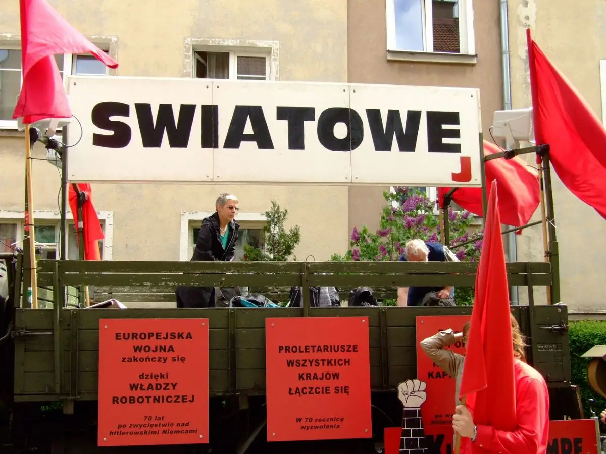 Happening niemieckich komunistów w Bolesławcu