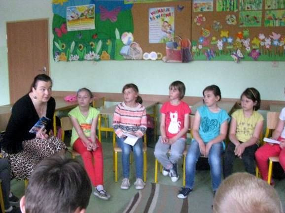 Spotkanie w SP nr 5 z Grażyną Hanaf