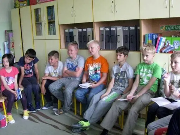 Spotkanie w SP nr 5 z Grażyną Hanaf