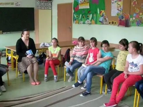 Spotkanie w SP nr 5 z Grażyną Hanaf