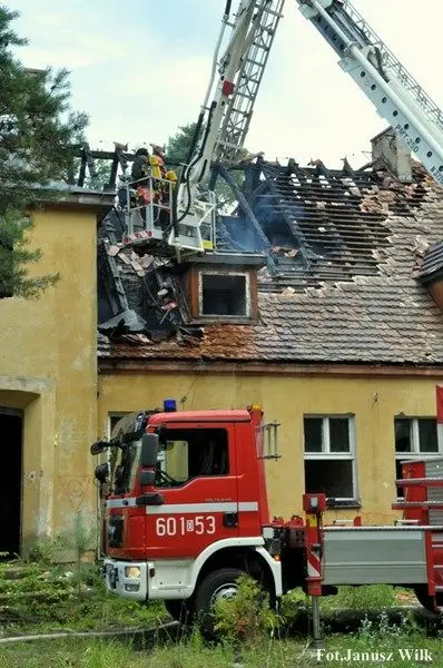 Paliło się byłe przedszkole