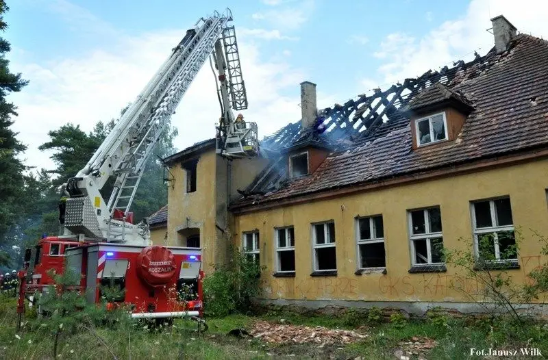Paliło się byłe przedszkole