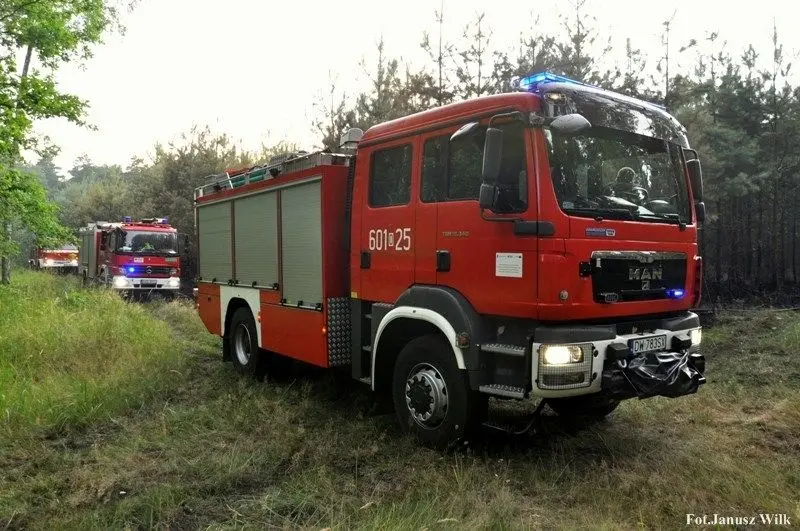 Podwójna akcja strażaków koło Zielonki