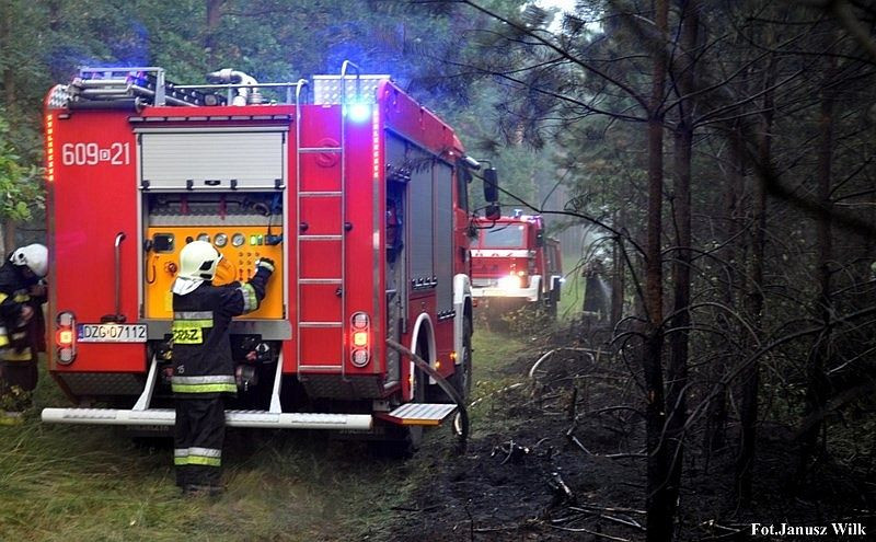 Podwójna akcja strażaków koło Zielonki