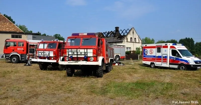 Pożar budynku mieszkalnego w Kościelnej Wsi