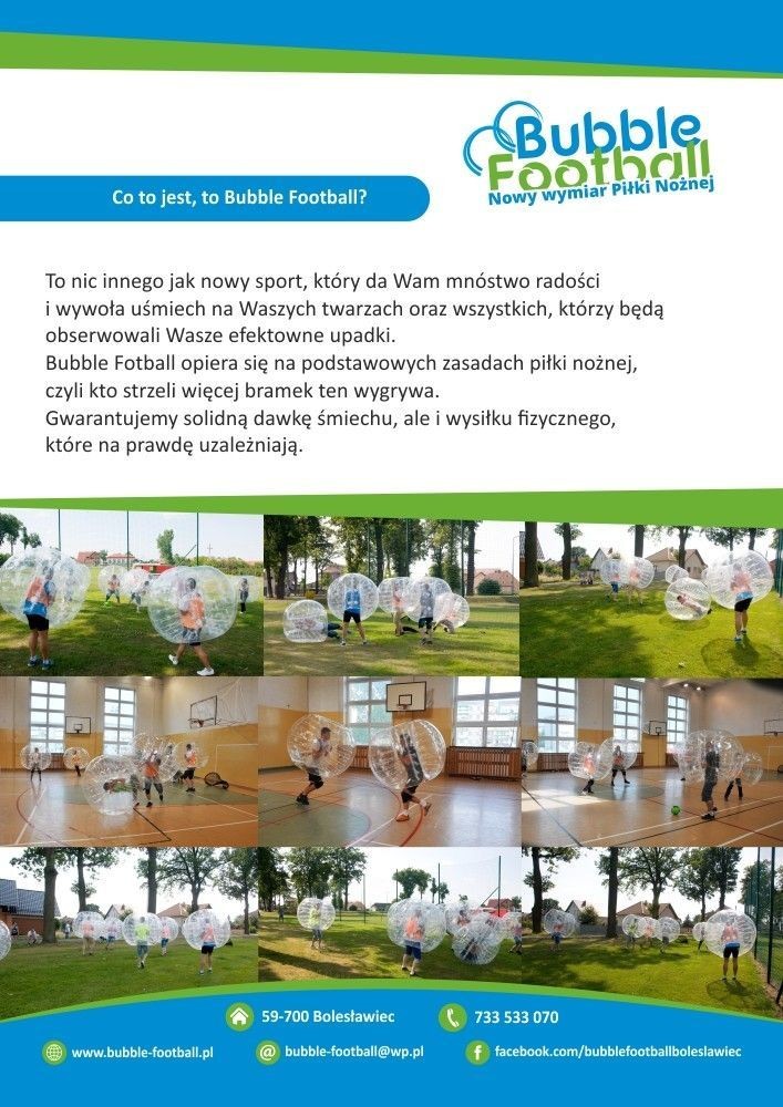 Bubble Football – świetna rozrywka już w Bolesławcu!