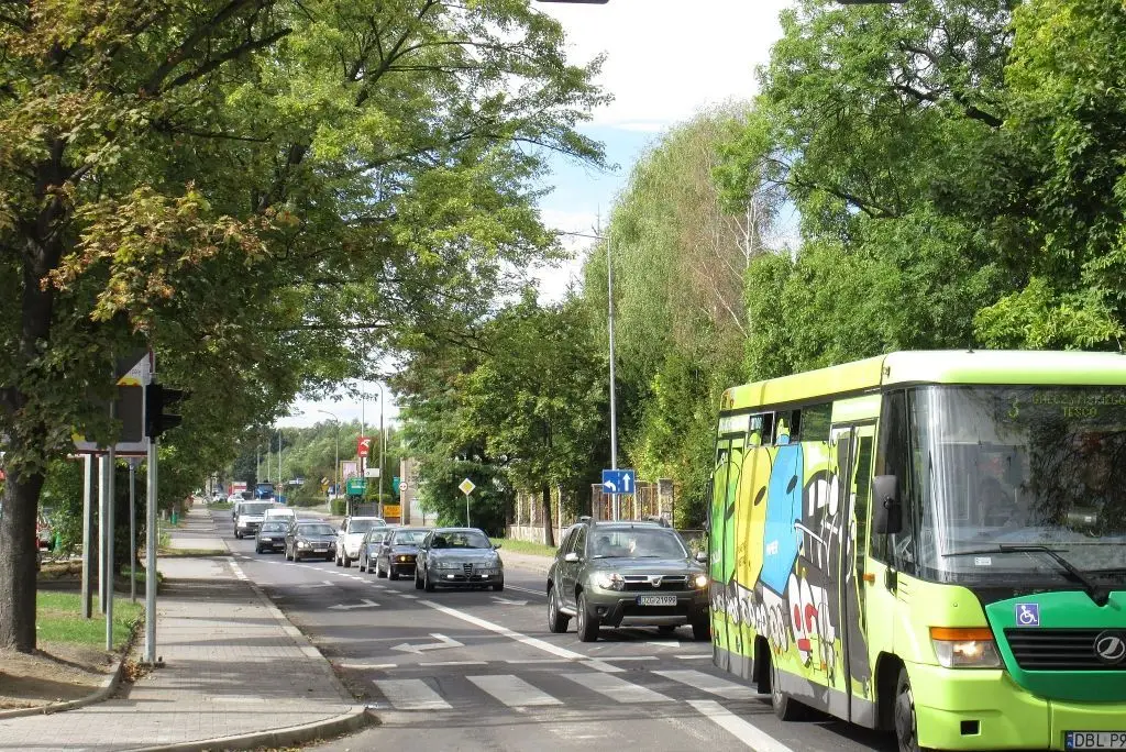 Sygnalizacja świetlna koło Carreforura