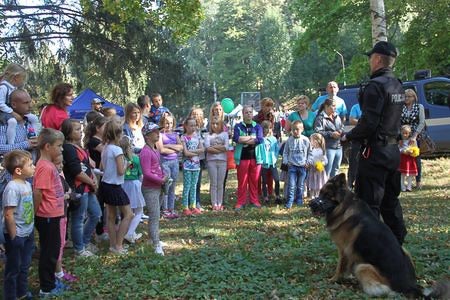 Festyn w Kowarach z udziałem policyjnego psa Cairo