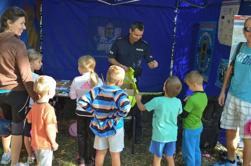 Policjanci wzięli udział w Parkowej Gonitwie