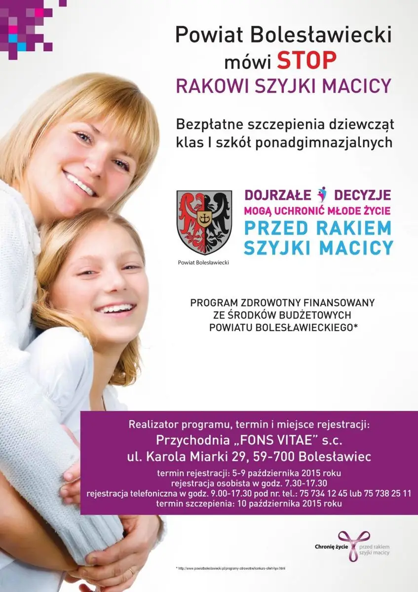Bezpłatne szczepienia dziewcząt