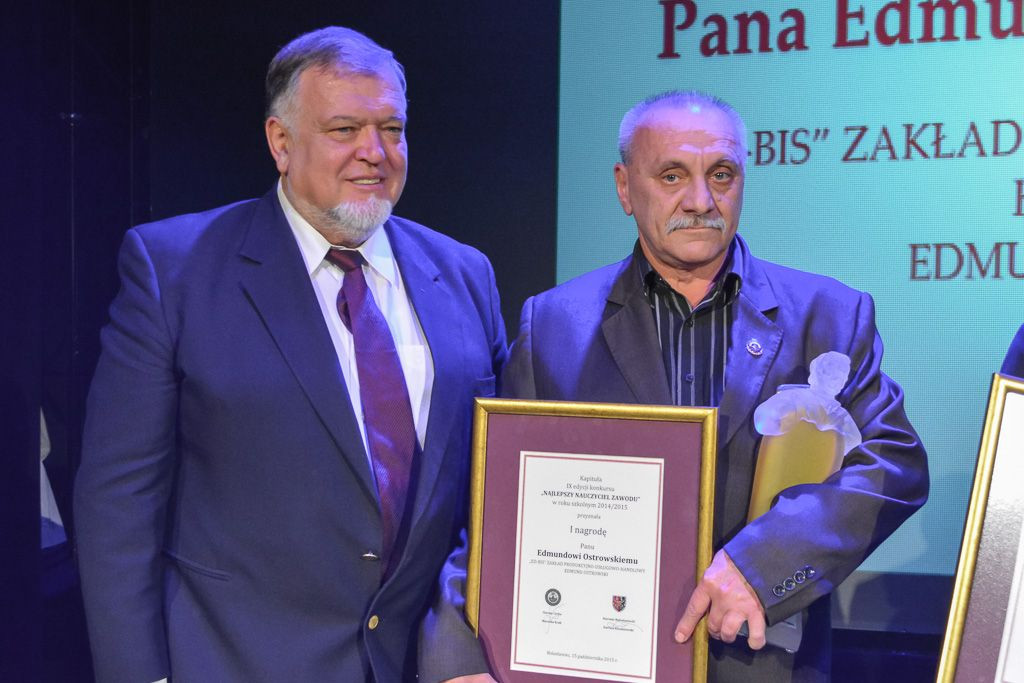 Edmund Ostrowski najlepszym nauczycielem zawodu
