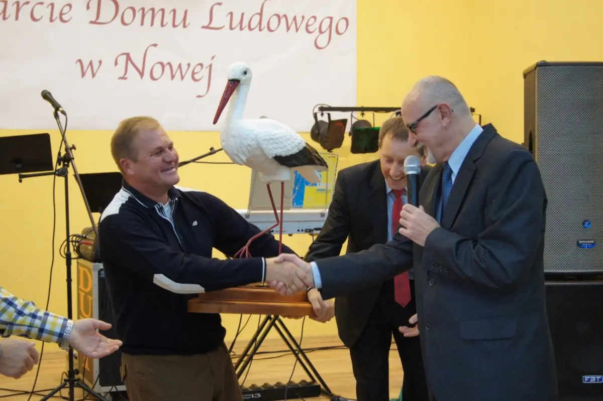 Dom Ludowy w Nowej otwarty po rozbudowie: Mieczysław Żuraw i Andrzej Dutkowski