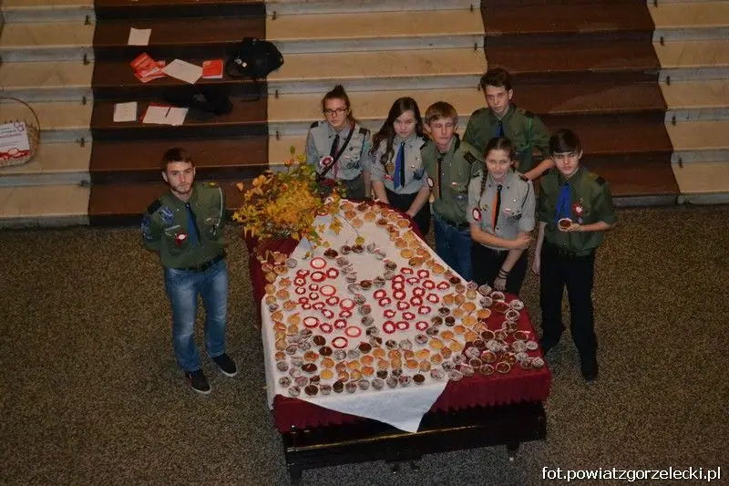 Wspólne śpiewanie pieśni patriotycznych w Zgorzelcu