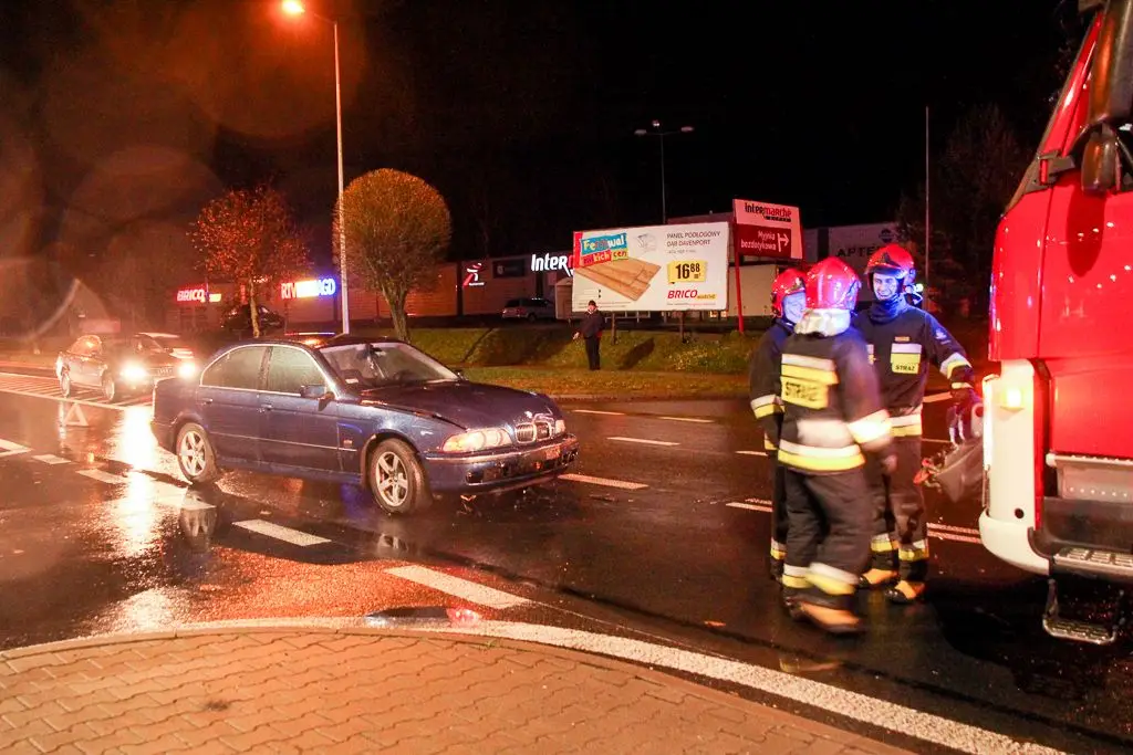 Wypadek koło Tesco