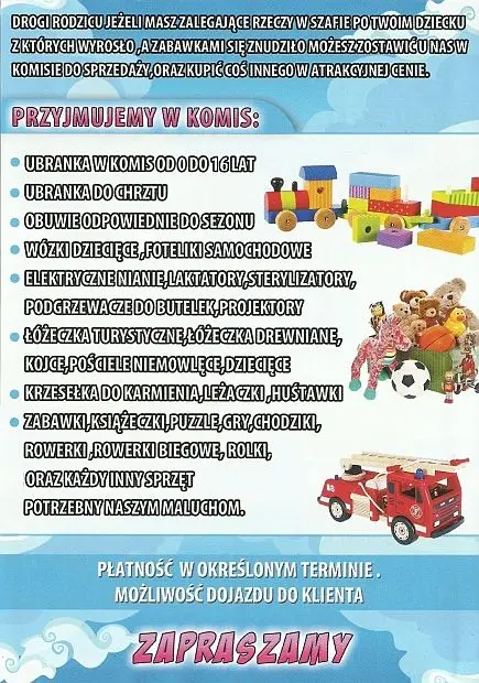 Komis Agaja – artykuły dziecięce nowe i używane