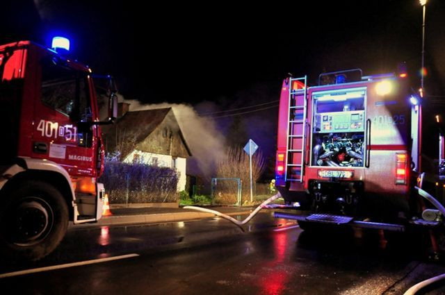 Pożar domu w Warcie Bolesławieckiej