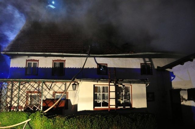 Pożar domu w Warcie Bolesławieckiej