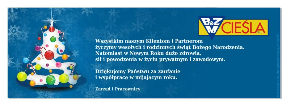Świąteczne Życzenia od BZM Cieśla
