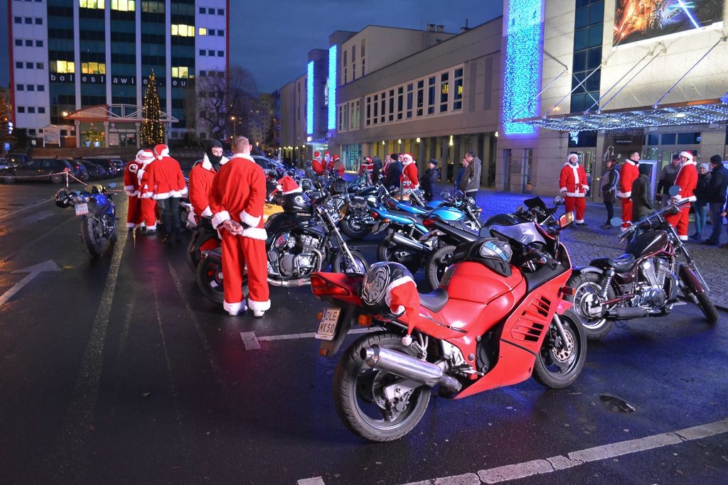 Mikołaje na motorach w naszym mieście