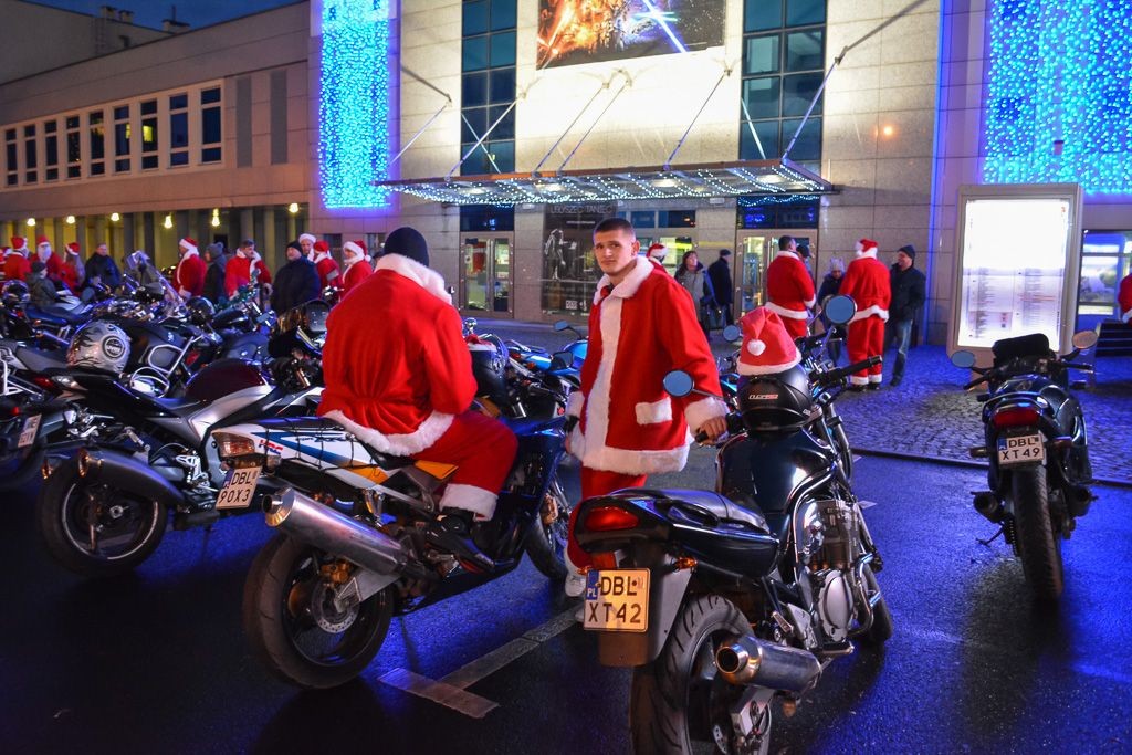 Mikołaje na motorach w naszym mieście