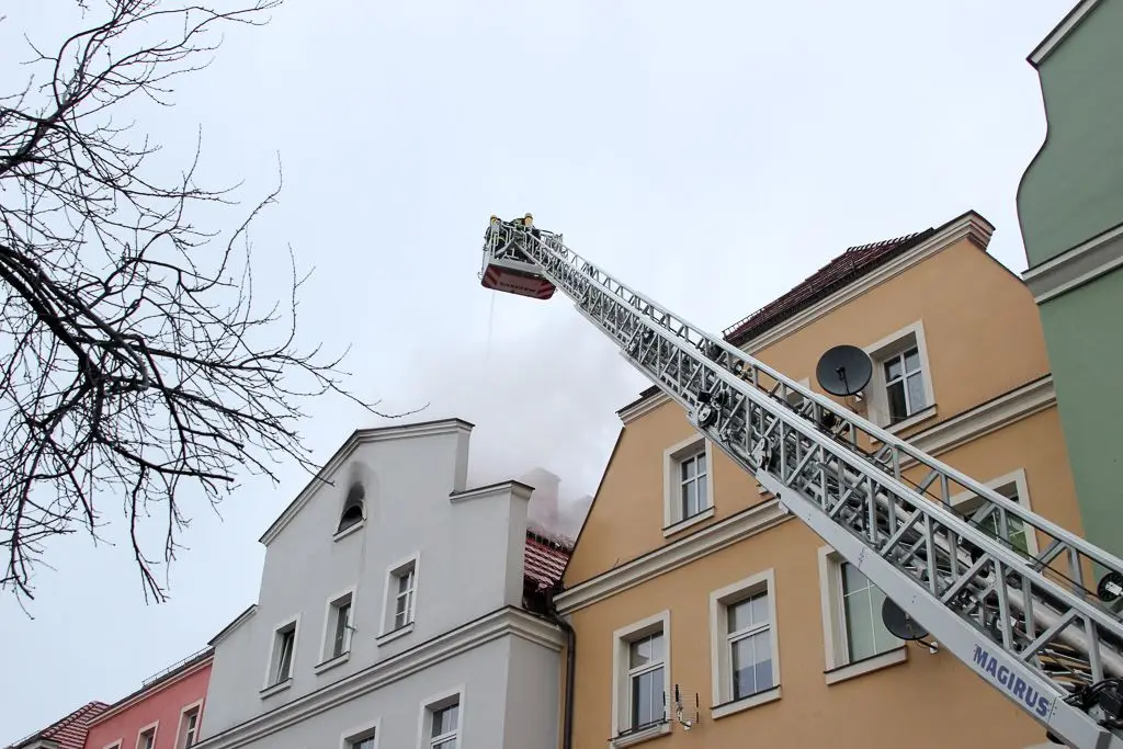 Pożar kamienicy w Rynku