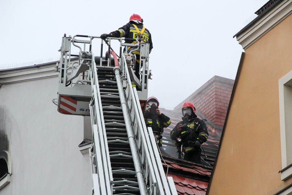 Pożar kamienicy w Rynku