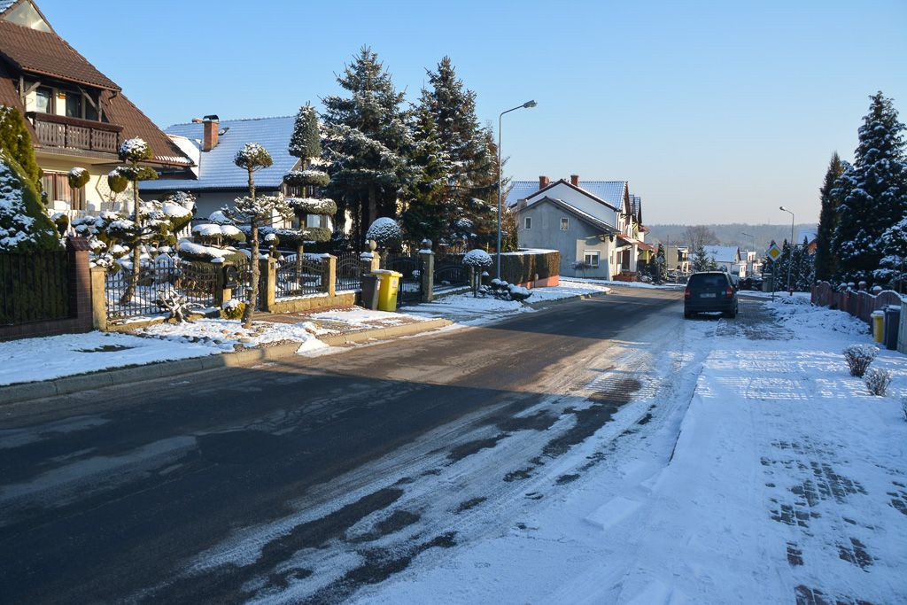 Ulice Jaśminowa i Różana na osiedlu Kwiatowym