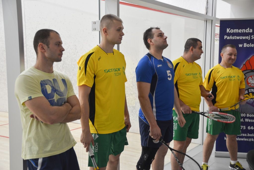 Bolesławieccy strażacy w turnieju squasha