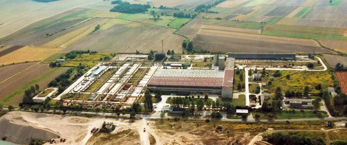 Comfort S.A. widok zakładu z lotu ptaka.