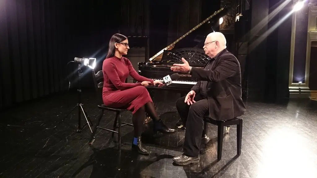 Zdjęcie z planu realizacji programu w Teatrze Starym