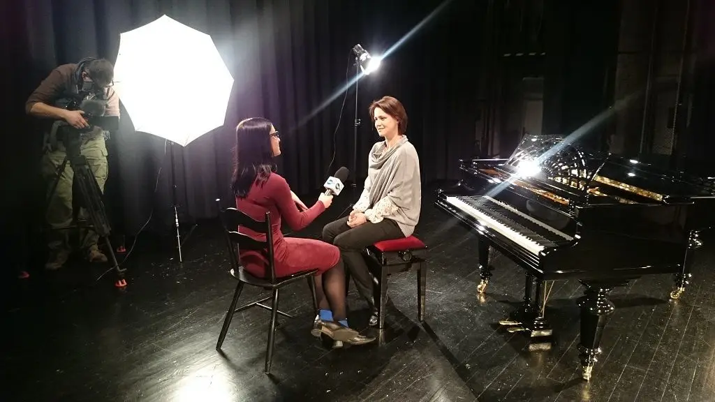 Zdjęcie z planu realizacji programu w Teatrze Starym