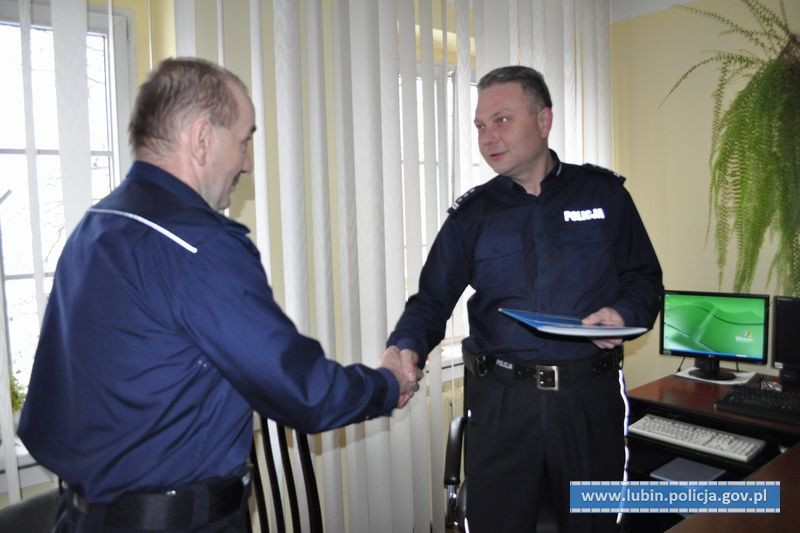 Uroczysta odprawa kadry kierowniczej lubińskiej policji