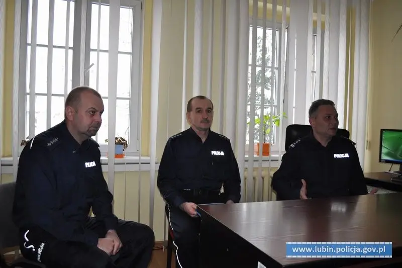 Uroczysta odprawa kadry kierowniczej lubińskiej policji
