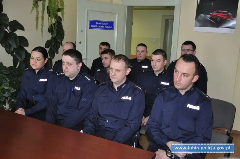 Uroczysta odprawa kadry kierowniczej lubińskiej policji