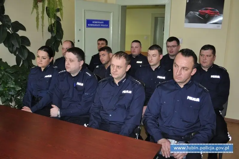 Uroczysta odprawa kadry kierowniczej lubińskiej policji