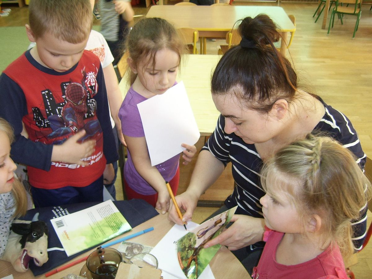 Spotkanie z Grażyną Hanaf w filii miejskiego przedszkola nr 3