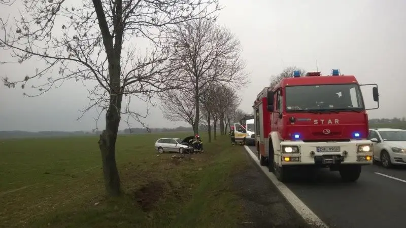 Wypadek pod Kruszynem – jedna osoba ranna