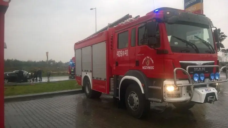 Pożar auta na A4