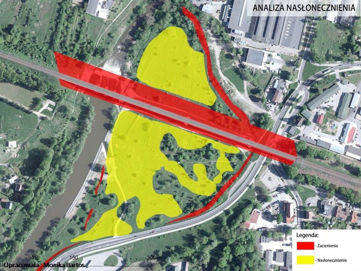 Strefa dla aktywnych w okolicach wiaduktu