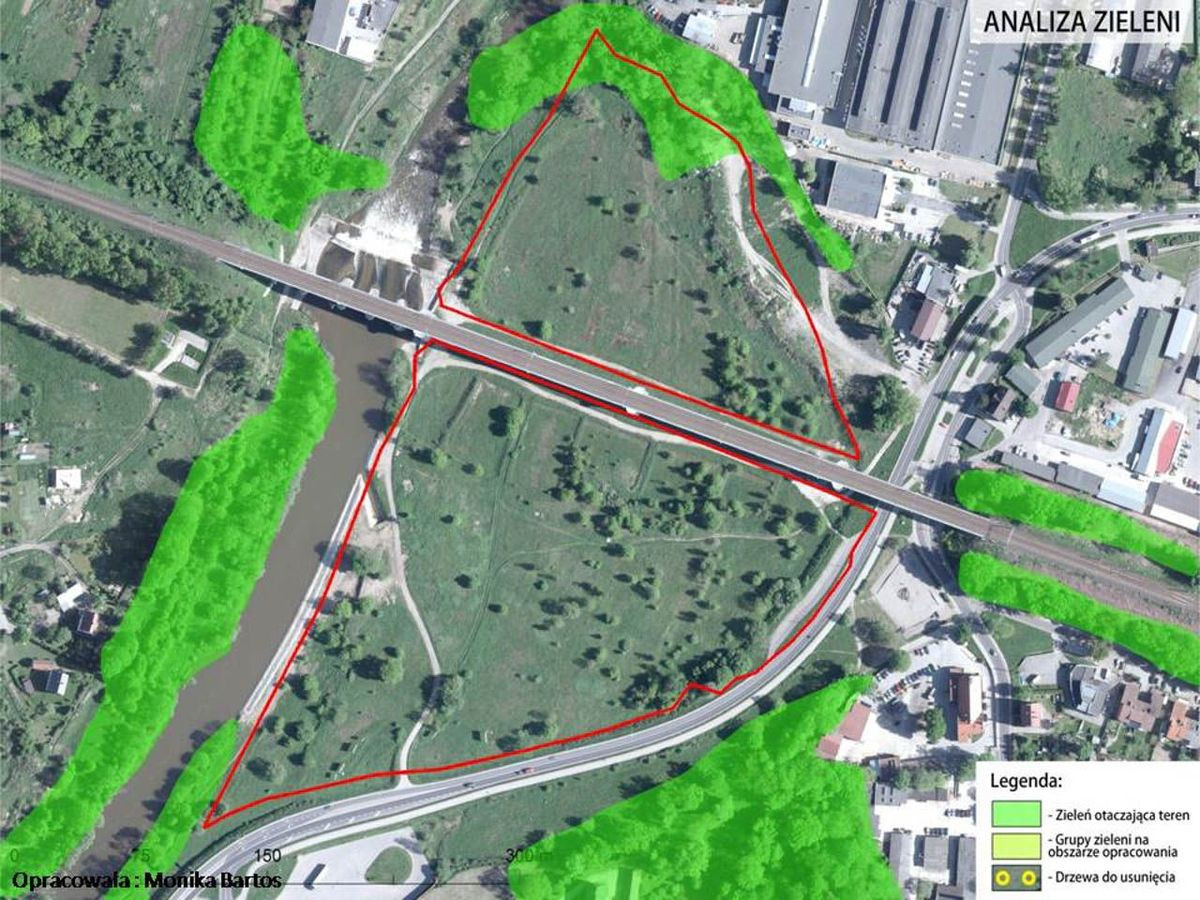 Strefa dla aktywnych w okolicach wiaduktu