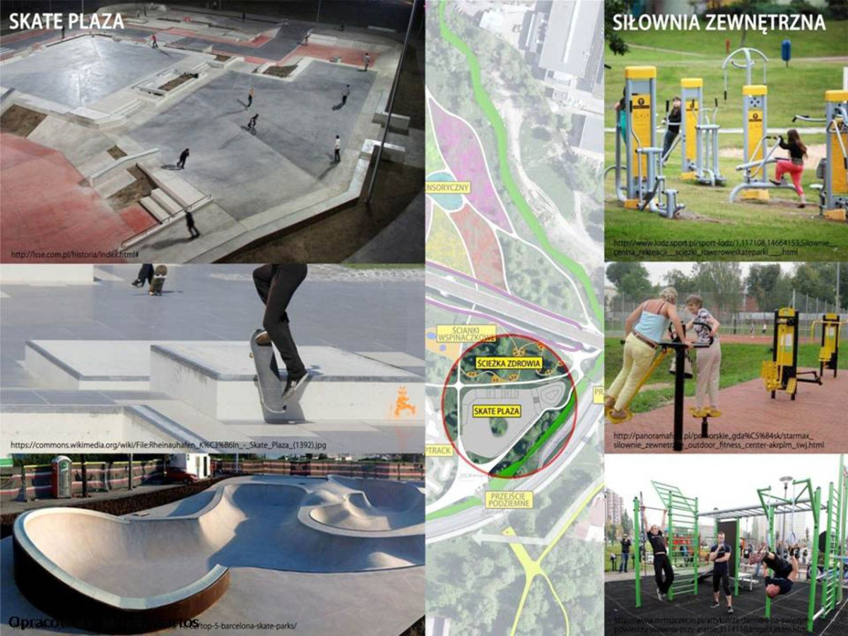 Strefa dla aktywnych w okolicach wiaduktu