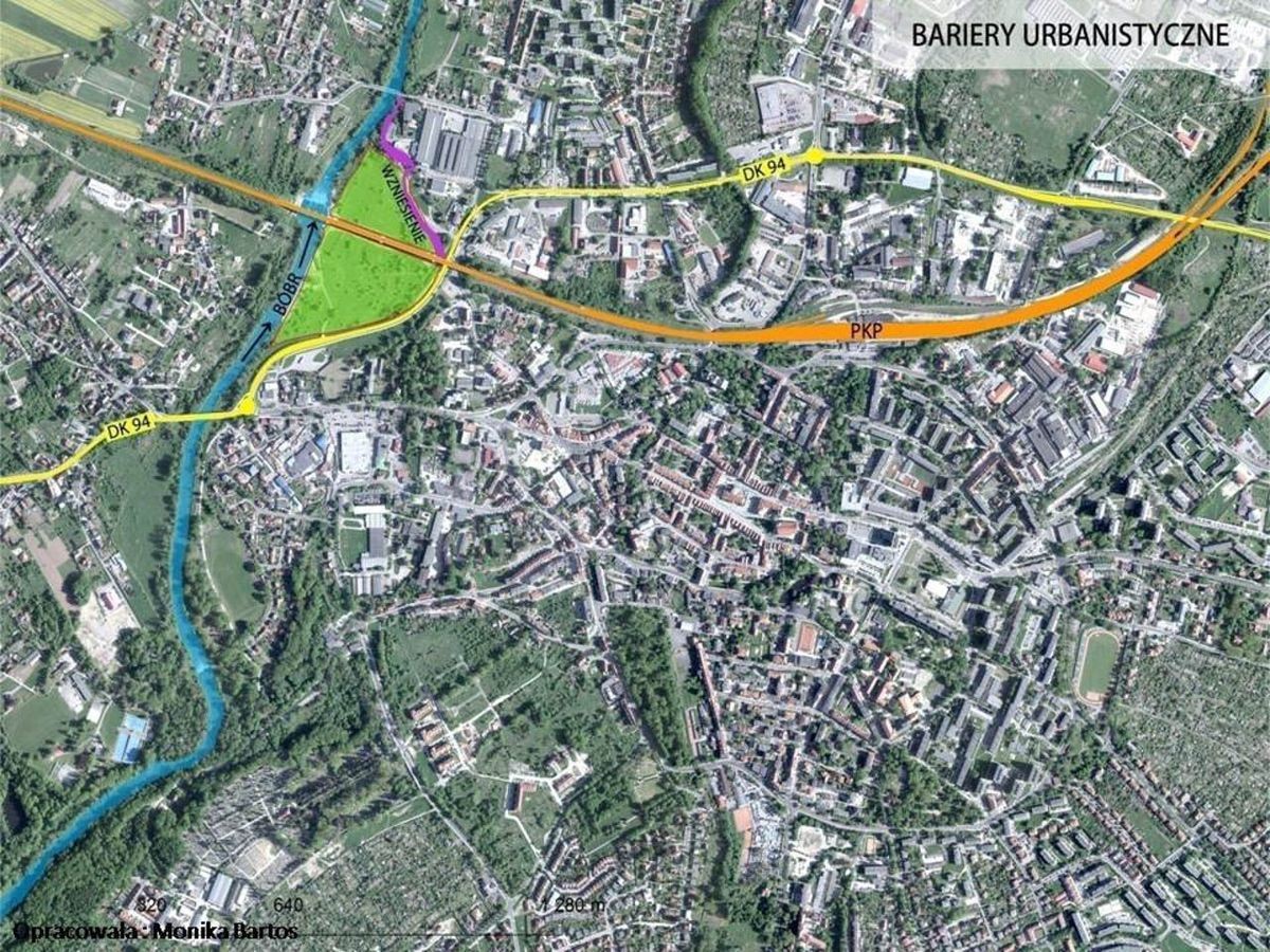 Strefa dla aktywnych w okolicach wiaduktu