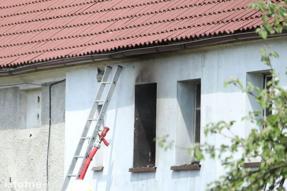 Pożar budynku w Warcie Bolesławieckiej