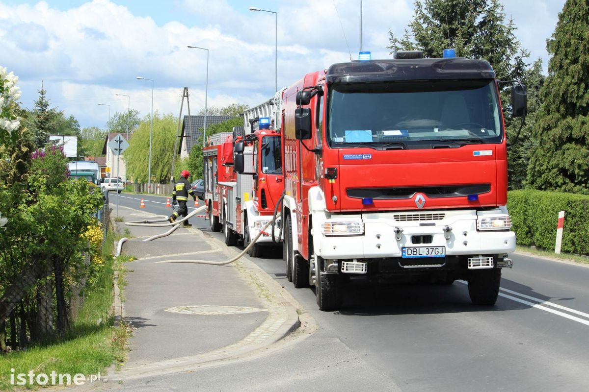 Pożar budynku w Warcie Bolesławieckiej