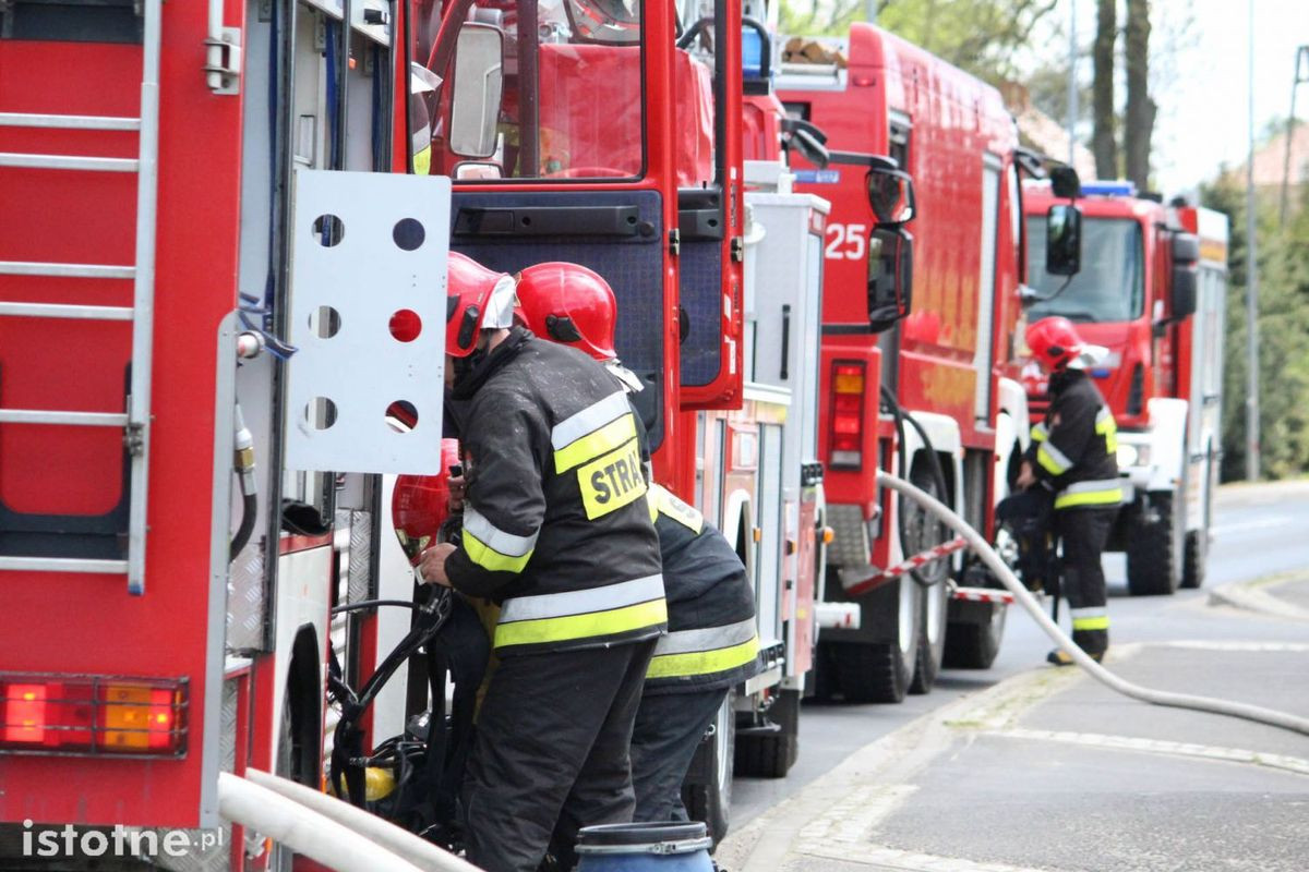 Pożar budynku w Warcie Bolesławieckiej