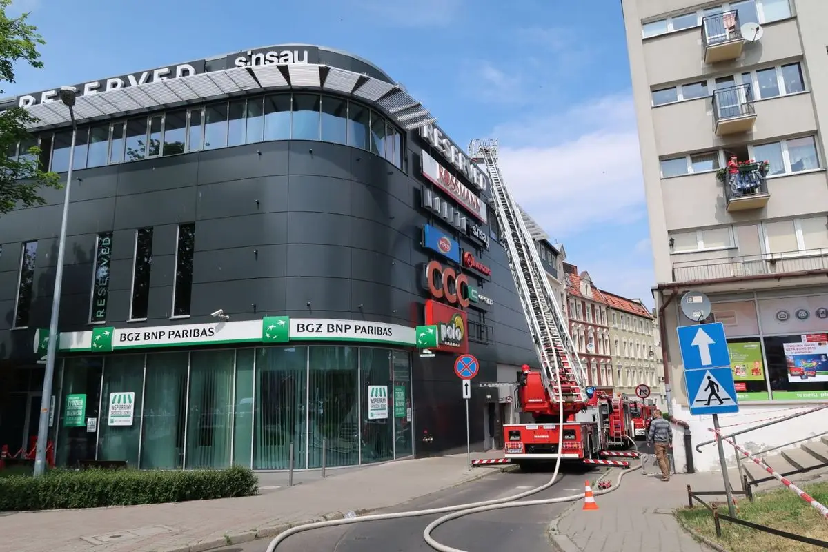 Pożar w galerii City Center