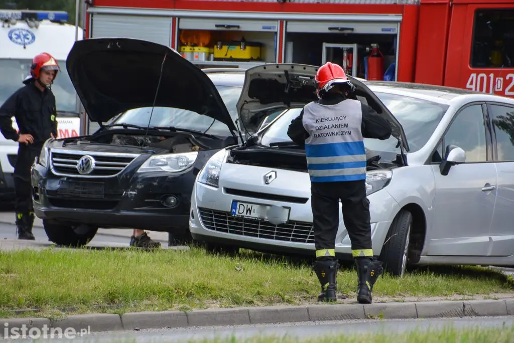 Kolizja na skrzyżowaniu Wróblewskiego i Dolne Młyny