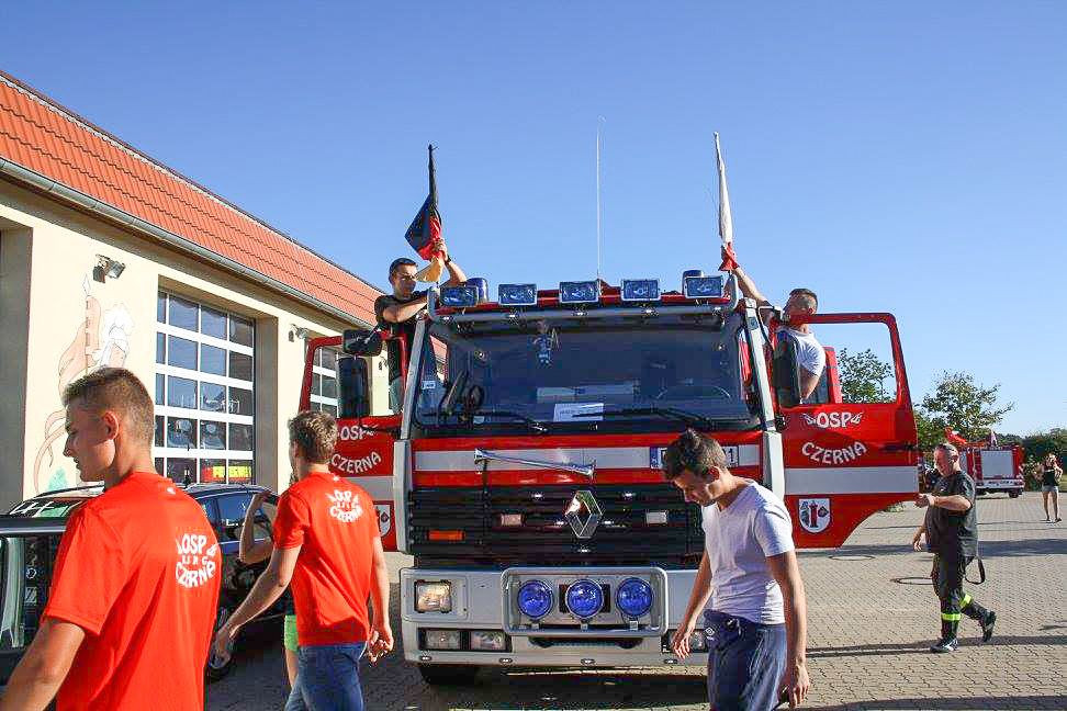 Druhowie z Czernej na manewrach pożarniczych w Saksonii