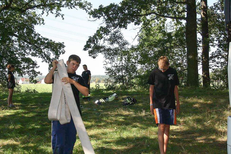 Druhowie z Czernej na manewrach pożarniczych w Saksonii